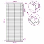 vidaXL Žalúzia Biela 115 x 250 cm 35 mm Masívne Paulownia drevo – Obrázok 9