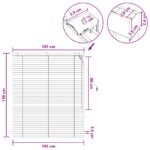 vidaXL Žalúzia Čierna 105 x 130 cm 35 mm Masívne Paulownia drevo – Obrázok 9