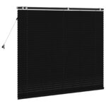 vidaXL Žalúzia Čierna 155 x 130 cm 35 mm Masívne Paulownia drevo – Obrázok 4
