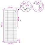 vidaXL Žalúzia Čierna 65 x 160 cm 35 mm Masívne Paulownia drevo – Obrázok 9
