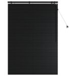 vidaXL Žalúzia Čierna 120 x 160 cm 35 mm Masívne Paulownia drevo – Obrázok 2