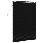 vidaXL Žalúzia Čierna 120 x 160 cm 35 mm Masívne Paulownia drevo – Obrázok 4
