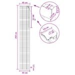 vidaXL Žalúzia Čierna 45 x 250 cm 35 mm Masívne Paulownia drevo – Obrázok 9