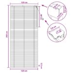 vidaXL Žalúzia Čierna 120 x 250 cm 35 mm Masívne Paulownia drevo – Obrázok 9