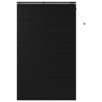 vidaXL Žalúzia Čierna 145 x 250 cm 35 mm Masívne Paulownia drevo – Obrázok 2