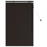 vidaXL Žalúzia Tmavohnedá 80 x 130 cm 35 mm Masívne Paulownia drevo – Obrázok 2
