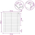 vidaXL Žalúzia Tmavohnedá 110 x 130 cm 35 mm Masívne Paulownia drevo – Obrázok 9