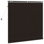 vidaXL Žalúzia Tmavohnedá 130 x 130 cm 35 mm Masívne Paulownia drevo – Obrázok 4