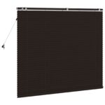 vidaXL Žalúzia Tmavohnedá 145 x 130 cm 35 mm Masívne Paulownia drevo – Obrázok 4
