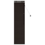 vidaXL Žalúzia Tmavohnedá 50 x 160 cm 35 mm Masívne Paulownia drevo – Obrázok 2