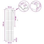 vidaXL Žalúzia Tmavohnedá 50 x 160 cm 35 mm Masívne Paulownia drevo – Obrázok 9