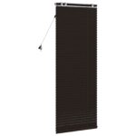 vidaXL Žalúzia Tmavohnedá 55 x 160 cm 35 mm Masívne Paulownia drevo – Obrázok 4