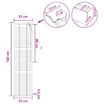 vidaXL Žalúzia Tmavohnedá 55 x 160 cm 35 mm Masívne Paulownia drevo – Obrázok 9