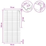 vidaXL Žalúzia Tmavohnedá 70 x 160 cm 35 mm Masívne Paulownia drevo – Obrázok 9