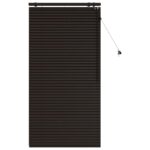vidaXL Žalúzia Tmavohnedá 80 x 160 cm 35 mm Masívne Paulownia drevo – Obrázok 2