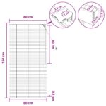 vidaXL Žalúzia Tmavohnedá 80 x 160 cm 35 mm Masívne Paulownia drevo – Obrázok 9