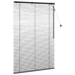 vidaXL Žalúzia Tmavohnedá 100 x 160 cm 35 mm Masívne Paulownia drevo – Obrázok 3