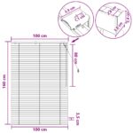 vidaXL Žalúzia Tmavohnedá 100 x 160 cm 35 mm Masívne Paulownia drevo – Obrázok 9