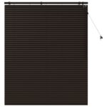vidaXL Žalúzia Tmavohnedá 125 x 160 cm 35 mm Masívne Paulownia drevo – Obrázok 2