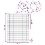 vidaXL Žalúzia Tmavohnedá 140 x 160 cm 35 mm Masívne Paulownia drevo – Obrázok 9