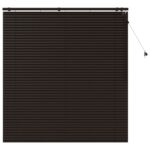 vidaXL Žalúzia Tmavohnedá 145 x 160 cm 35 mm Masívne Paulownia drevo – Obrázok 2