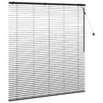 vidaXL Žalúzia Tmavohnedá 145 x 160 cm 35 mm Masívne Paulownia drevo – Obrázok 3