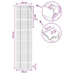vidaXL Žalúzia Tmavohnedá 60 x 250 cm 35 mm Masívne Paulownia drevo – Obrázok 9
