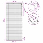 vidaXL Žalúzia Tmavohnedá 105 x 250 cm 35 mm Masívne Paulownia drevo – Obrázok 9