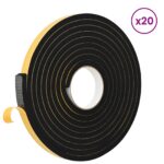 vidaXL Samolepiaca penová páska 20 pcs Čierna 20mm x 5m CR Pena – Obrázok 3