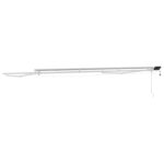 vidaXL Ručný rám markízy s LED Biely 4 x 2 m Hliník – Obrázok 7