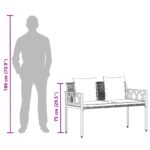 vidaXL Záhradný nábytok 4 pcs Čierna a tyrkysová polyratan – Obrázok 13