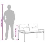 vidaXL Vonkajšia lavička 2 -Seater 116 x 67,5 x 72 cm polyratan – Obrázok 12
