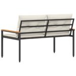 vidaXL Vonkajšia lavička 2 -Seater 116 x 67,5 x 72 cm polyratan – Obrázok 7