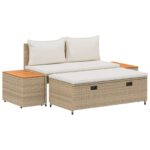 vidaXL Záhradná súprava gaučov 4 -Seater 4 pcs 55 x 30 x 39 cm – Obrázok 2