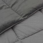 vidaXL Zimný prehoz Šnurovaný Svetlosivá 240 x 260 cm Mikrovlákno – Obrázok 5