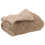 vidaXL Zimný prehoz Sivohnedá 200 x 220 cm Mikrofáza a Teddy fleece – Obrázok 2