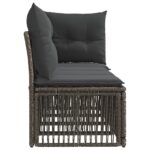 vidaXL Sofa pre 4 osoby s ľavým ramenom 4 pcs 4-Počet miest Sivá – Obrázok 5