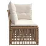 vidaXL Sofa pre 4 osoby s ľavým ramenom 4 pcs 4-Počet miest Béžová – Obrázok 5