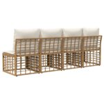 vidaXL Sedačka pre 4 osoby do záhrady s ľavým ramenom 4 pcs – Obrázok 6