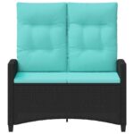 vidaXL Záhradná lavička s vankúšom 105 x 60 x 112 cm oceľ – Obrázok 4