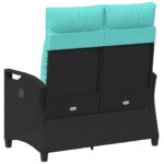 vidaXL Záhradná lavička s vankúšom 105 x 60 x 112 cm oceľ – Obrázok 6