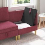 vidaXL Sofa s úložným priestorom Látka – Obrázok 3