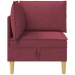 vidaXL Sofa s úložným priestorom Látka – Obrázok 5