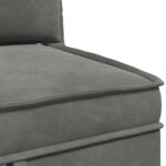 vidaXL Sofa s úložným priestorom Tmavosivá Zamat – Obrázok 8