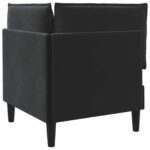 vidaXL Sofa s úložným priestorom Čierna Zamat – Obrázok 7