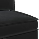 vidaXL Sofa s úložným priestorom Čierna Zamat – Obrázok 8