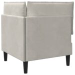 vidaXL Sofa s úložným priestorom Krémová Zamat – Obrázok 7