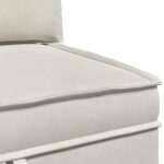 vidaXL Sofa s úložným priestorom Krémová Zamat – Obrázok 8