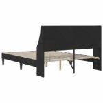 vidaXL Rám postele s čelnou doskou Čierny 140 x 190 cm Zamat – Obrázok 6