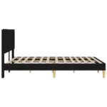 vidaXL Rám postele s čelnou doskou Čierna 120 x 200 cm Látka – Obrázok 5